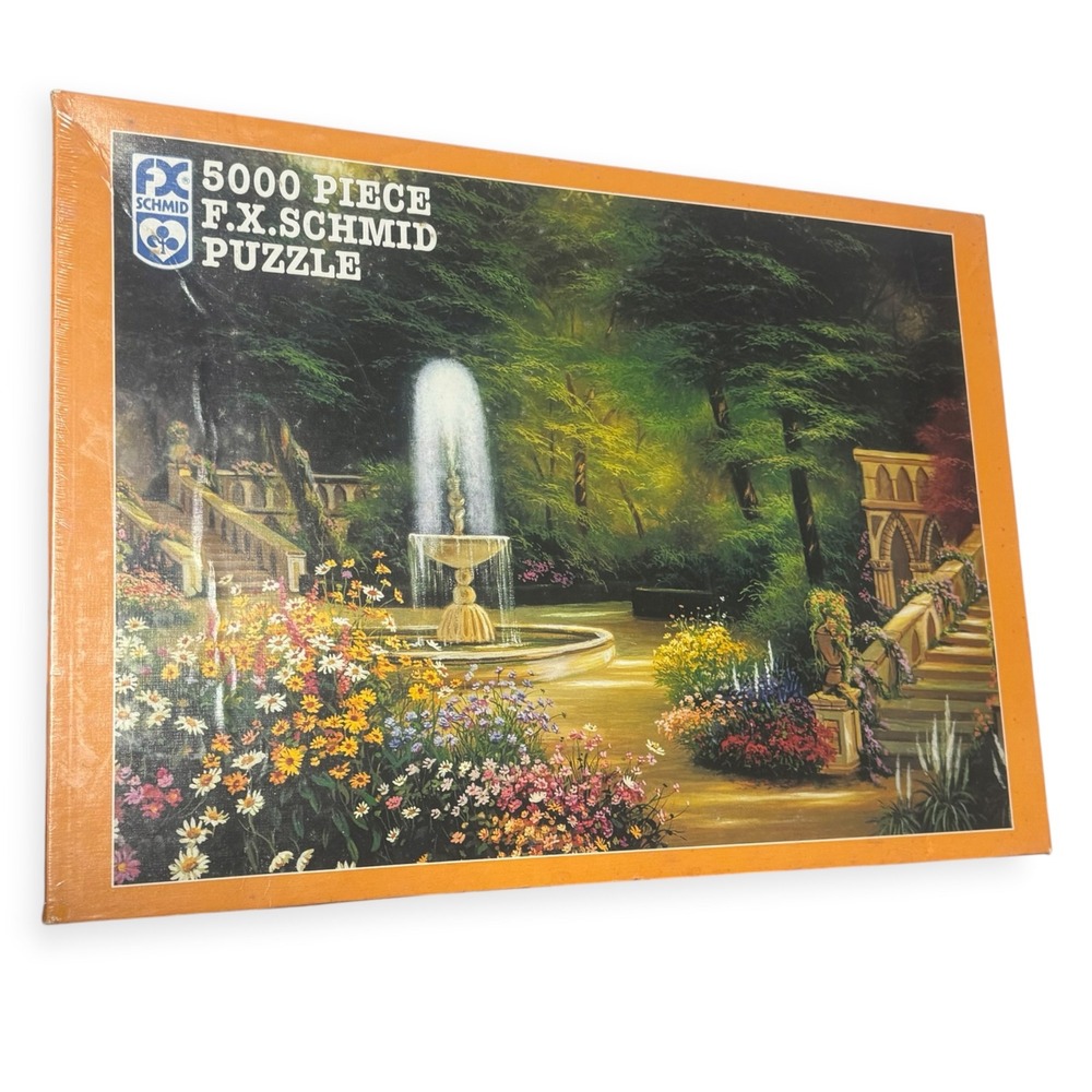 VTG 1997 FX Schmid Gothic Garden NEW 5000 Piece Jigsaw Puzzle Egidio Antonaccio